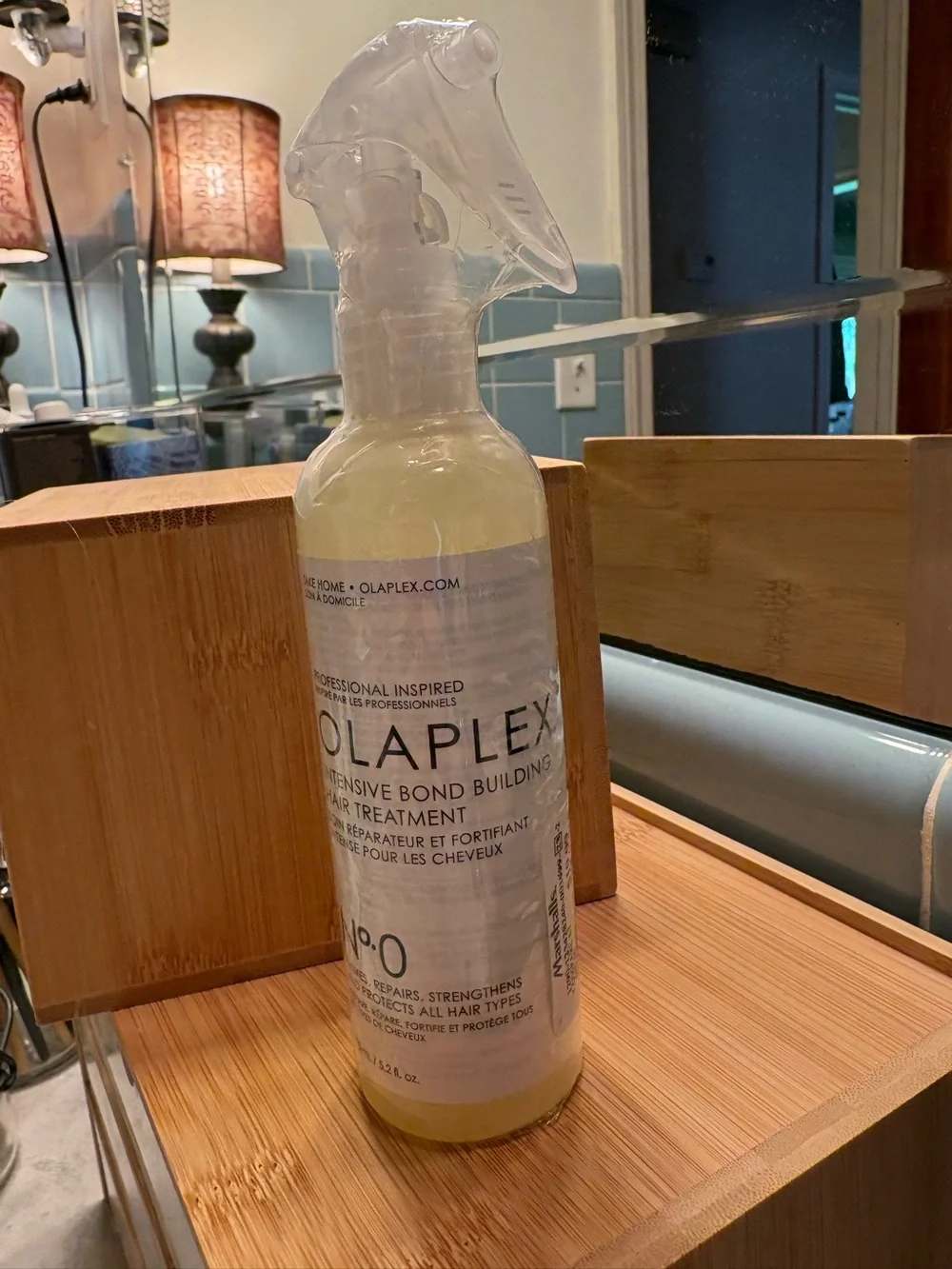 OLAPLEX No.0 Intensive Bond Building Hair Treatment; Sealed Spray Bottle